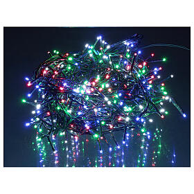 Luci natalizie catena 750 led multicolor interno esterno 37,5 m