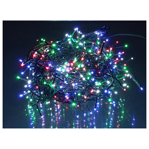 Luci natalizie catena 750 led multicolor interno esterno 37,5 m 1