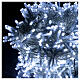 Catena luminosa 750 led bianco freddo cavo trasparente int est 37,5 m s2