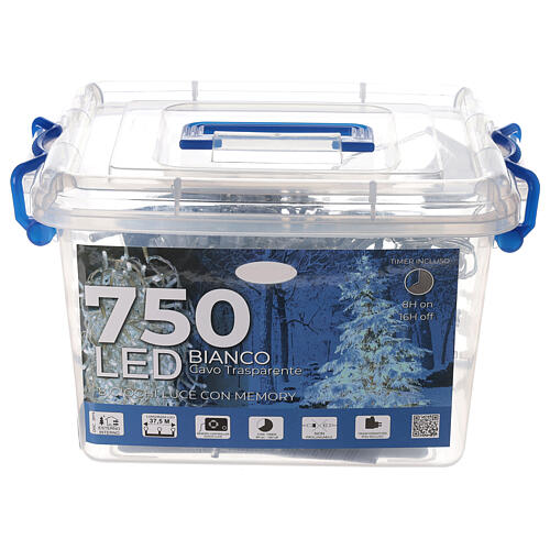 Świąteczne lampki, łańcuch 37,5 m z 750 zimnymi białymi LED 4