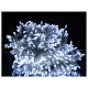 Série luzes pisca-pisca de Natal 750 lâmpadas LED branco frio 37,5 metros com cabo transparente, interior/exterior s1