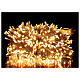 String lights 750 LEDs warm white clear wire indoor outdoor 37.5 m s1