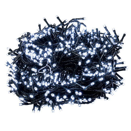 Christmas string lights 1000 LEDs cold white black cable 50 m indoor outdoor 3