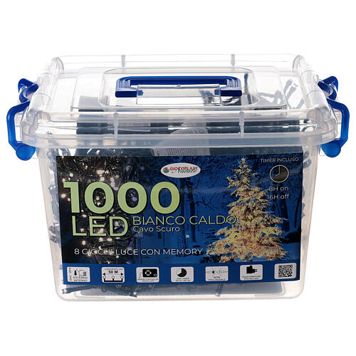LED-Lichterkette für Weihnachten 1000 warmweiße LEDs, 50 m 4