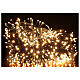 Luzes de Natal pisca-pisca 1000 lâmpadas LED branco quente 50 metros com cabo preto, interior/exterior s1