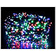 Luzes de Natal pisca-pisca 1000 lâmpadas LED multicoloridas 50 metros com cabo preto, interior/exterior s1