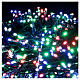 Luzes de Natal pisca-pisca 1000 lâmpadas LED multicoloridas 50 metros com cabo preto, interior/exterior s2