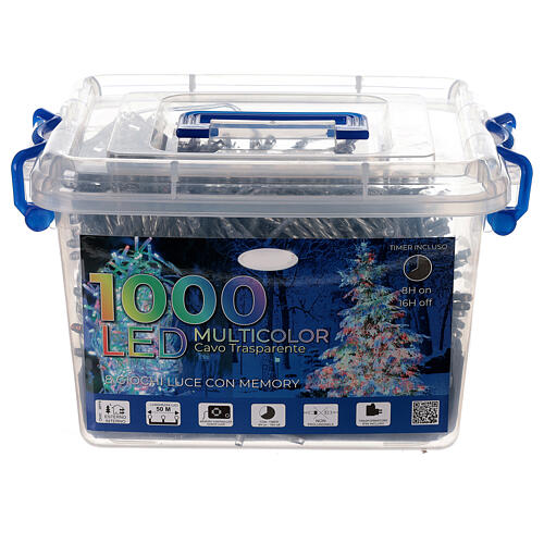 Świąteczne lampki, łańcuch 50 m z 1000 wielokolorowymi LED 4