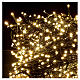 Luzes de Natal pisca-pisca 800 lâmpadas LED brancas quentes e multicoloridas dois-em-um 56 metros com cabo preto, interior/exterior s4