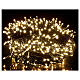 Luzes de Natal pisca-pisca 800 lâmpadas LED brancas quentes e frias dois-em-um 56 metros com cabo preto, interior/exterior s1