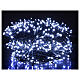 Luzes de Natal pisca-pisca 800 lâmpadas LED brancas quentes e frias dois-em-um 56 metros com cabo preto, interior/exterior s2