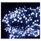 Luzes de Natal pisca-pisca 800 lâmpadas LED brancas quentes e frias dois-em-um 56 metros com cabo preto, interior/exterior s4