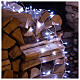 Cadena luminosa 800 led 2 en 1 blanco frío multicolor 56 m int ext s4