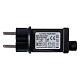 Cadena luminosa 800 led 2 en 1 blanco frío multicolor 56 m int ext s10