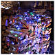Luzes de Natal pisca-pisca 800 lâmpadas LED brancas frias e multicoloridas dois-em-um 56 metros com cabo transparente, interior/exterior s1