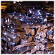 Luzes de Natal pisca-pisca 800 lâmpadas LED brancas frias e multicoloridas dois-em-um 56 metros com cabo transparente, interior/exterior s2