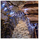 Luzes de Natal pisca-pisca 800 lâmpadas LED brancas frias e multicoloridas dois-em-um 56 metros com cabo transparente, interior/exterior s6