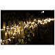 Luzes de Natal pisca-pisca 800 lâmpadas LED brancas quentes e brancas frias dois-em-um 56 metros com cabo transparente, interior/exterior s1