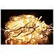 Curtain string lights sloping 160 professional firefly LEDs, warm white 4.8 m indoor outdoor s2