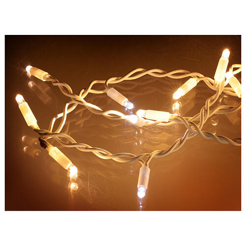 Curtain string lights sloping 160 professional firefly LEDs warm white 4.8 m indoor outdoor 5