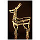 Lighted reindeer standing 3D tapelight warm white 95x60x30 cm indoor outdoor s1