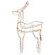 Lighted reindeer standing 3D tapelight warm white 95x60x30 cm indoor outdoor s3