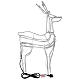Lighted reindeer standing 3D tapelight warm white 95x60x30 cm indoor outdoor s7