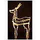 Reno luminoso de pie 3d tapelight blanco cálido 95x60x30 cm int ext s1
