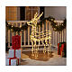 Reno luminoso de pie 3d tapelight blanco cálido 95x60x30 cm int ext s2