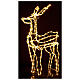 Reno luminoso de pie 3d tapelight blanco cálido 95x60x30 cm int ext s5