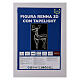 Reno luminoso de pie 3d tapelight blanco cálido 95x60x30 cm int ext s8