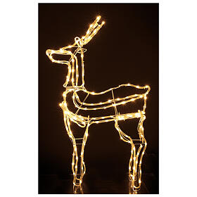 Renne lumineuse debout 3D tapelight blanc chaud 95x60x30 cm INT/EXT