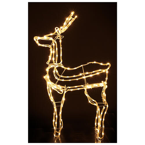 Lighted reindeer standing 3D tapelight warm white 95x60x30 cm indoor outdoor 1