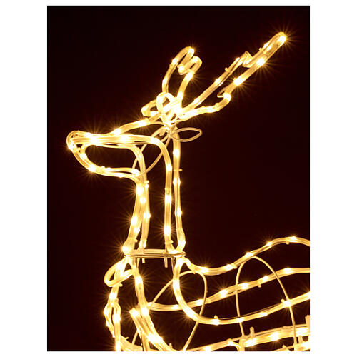 Lighted reindeer standing 3D tapelight warm white 95x60x30 cm indoor outdoor 2