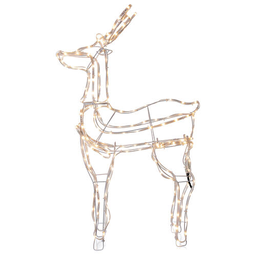 Lighted reindeer standing 3D tapelight warm white 95x60x30 cm indoor outdoor 3