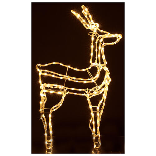Lighted reindeer standing 3D tapelight warm white 95x60x30 cm indoor outdoor 6