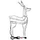 Lighted reindeer standing 3D tapelight warm white 95x60x30 cm indoor outdoor s9