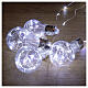 Cortina luminosa 10 bulbos 130 lâmpadas nanoled branco frio 2,7 metros, interior/exterior s3