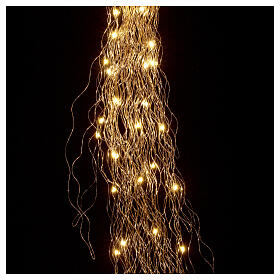 Fairy string lights in gold wire warm white 1 m indoor use