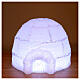 Decoração luminosa iglu acrílico 30 lâmpadas LED luz fria 30 cm, interior/exterior s1