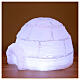 Decoração luminosa iglu acrílico 30 lâmpadas LED luz fria 30 cm, interior/exterior s2