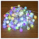 Light chain 100 LED matt balls clear cable 5 m indoor/outdoor s2