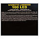 Light chain 100 LED matt balls clear cable 5 m indoor/outdoor s7