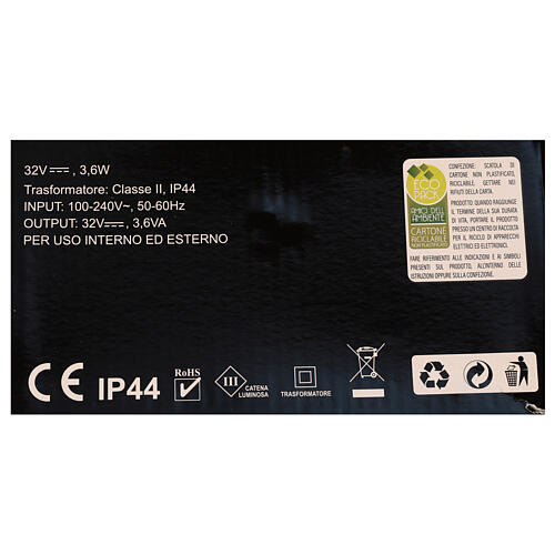 Świąteczne lampki, łańcuch 5 m z 100 opalizującymi kulkami LED RGB 5