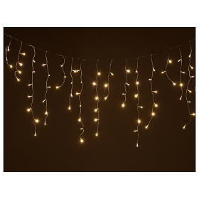 Icicle curtain 180 warm white LEDs remote 4,2 m indoor/outdoor