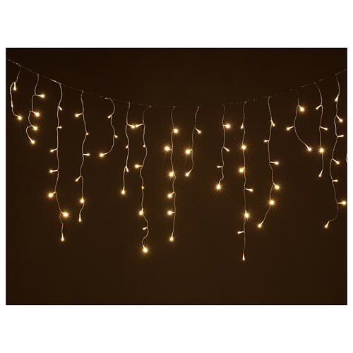 Icicle curtain 180 warm white LEDs remote 4,2 m indoor/outdoor 1