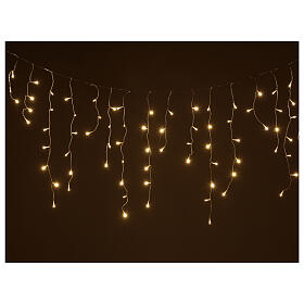 Icicle curtain 180 warm white LEDs remote 3,5 m indoor/outdoor