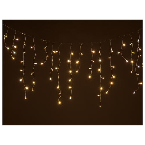 Icicle curtain 180 warm white LEDs remote 3,5 m indoor/outdoor 1