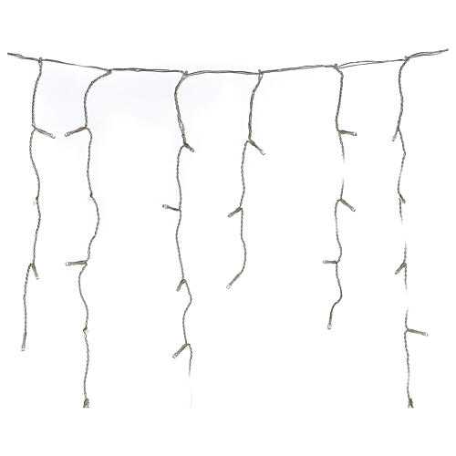 Icicle curtain 180 warm white LEDs remote 3,5 m indoor/outdoor 3