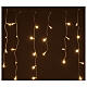 Icicle curtain 180 warm white LEDs remote 3,5 m indoor/outdoor s2